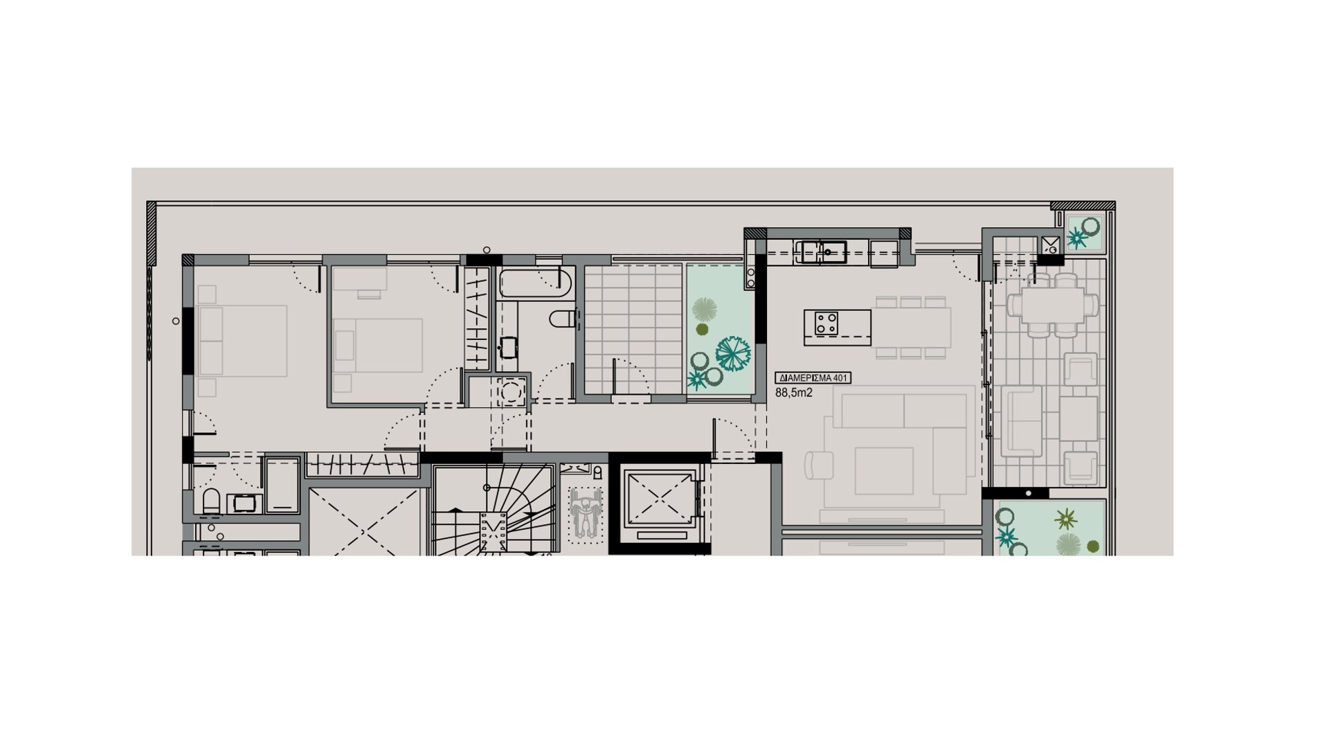 2 chambres Appartement à Larnaca, Larnaka, Chypre No. 28950
