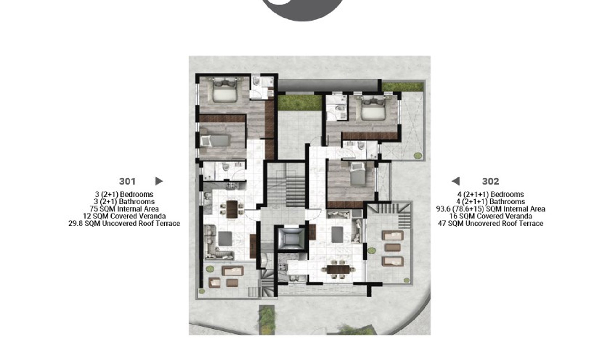 4 bedrooms Penthouse in Zakaki, Limassol, Cyprus No. 28455