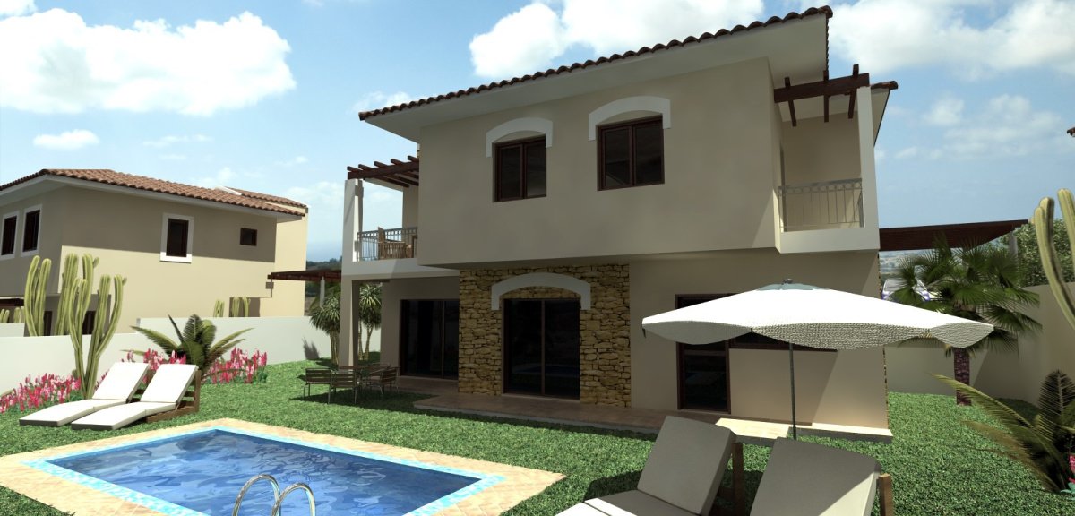 3 pièces Villa à Paphos, Chypre No. 38014