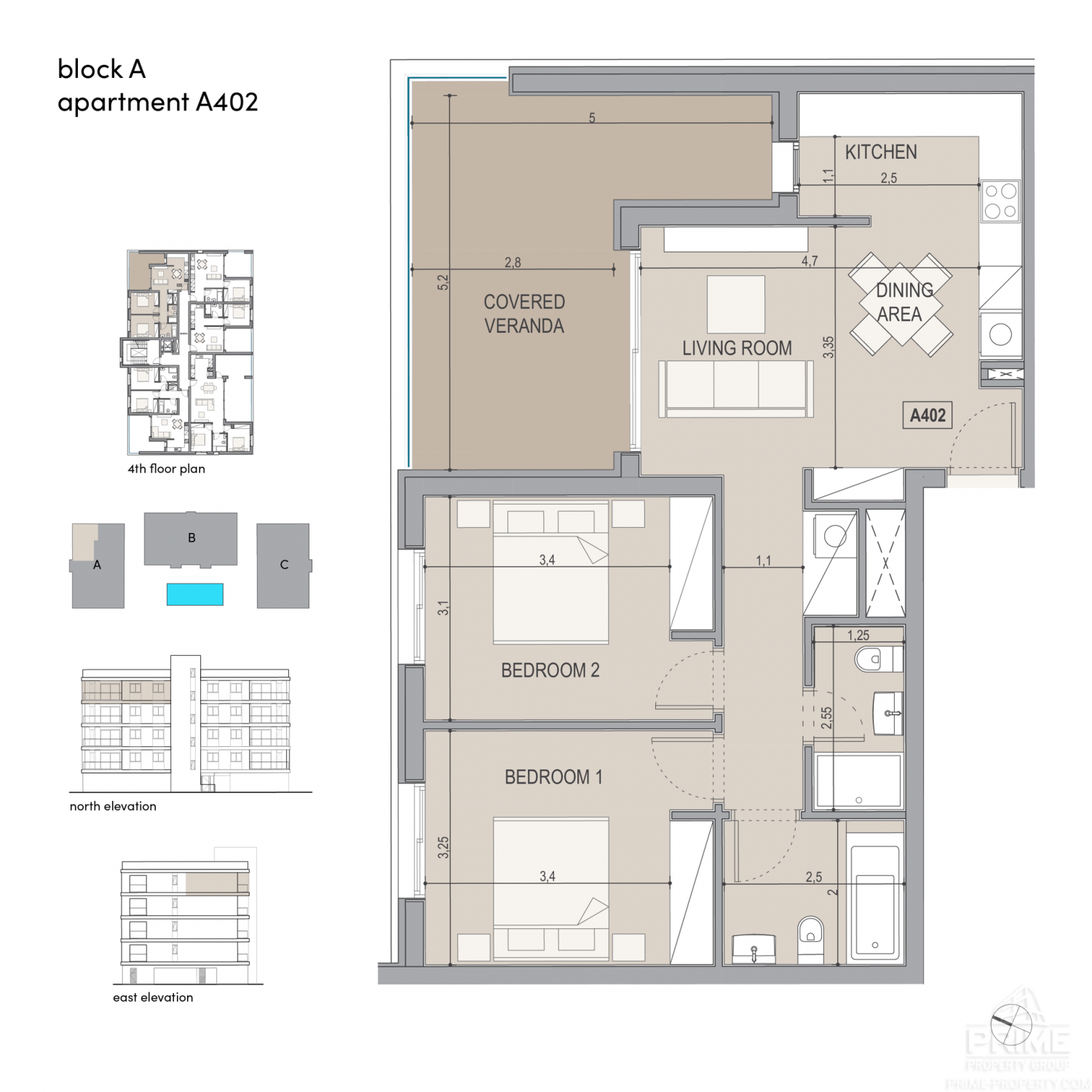2 chambres Appartement à Zakaki, Limassol, Chypre No. 29362