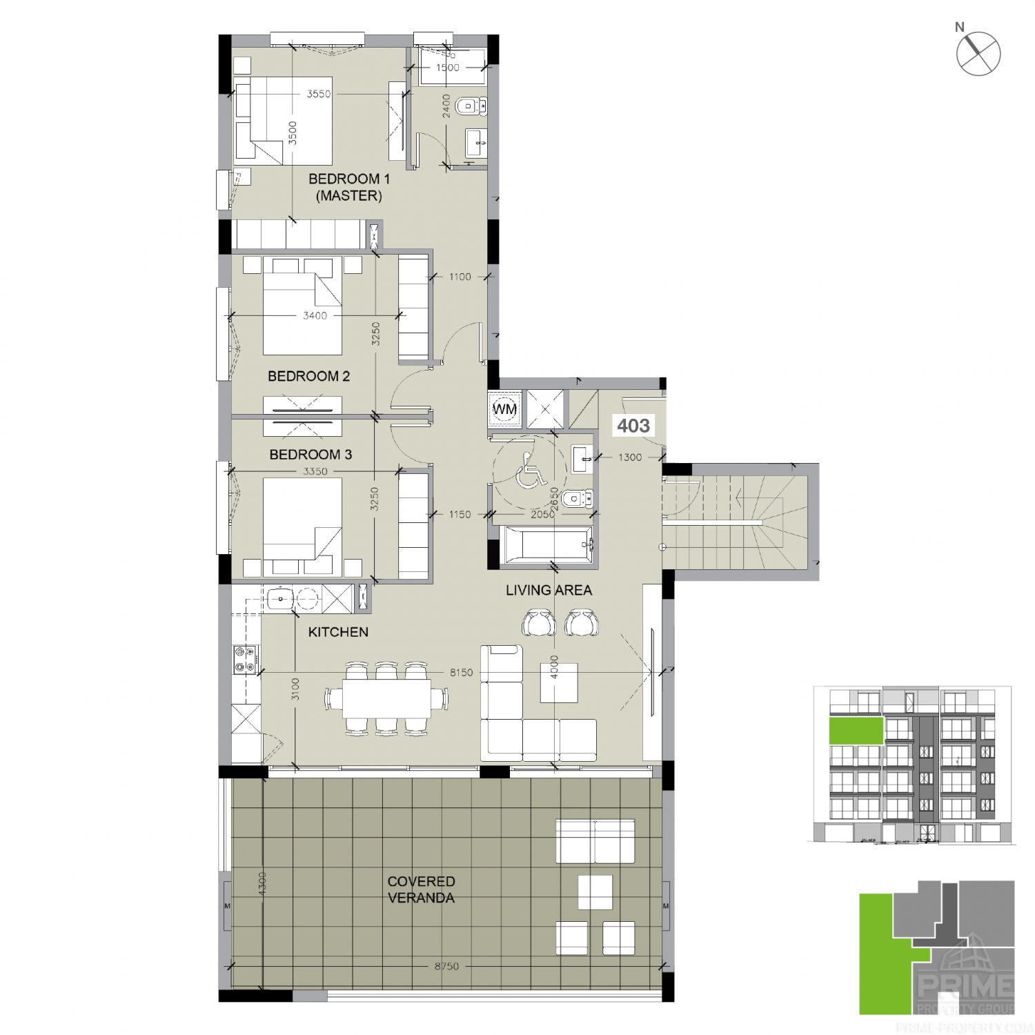 3 dormitorios Apartamento en Kato Polemidia, Limassol, Chipre No. 4646