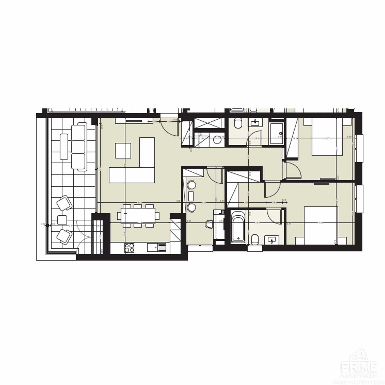 2 dormitorios Apartamento en Nicosia, Chipre No. 29510
