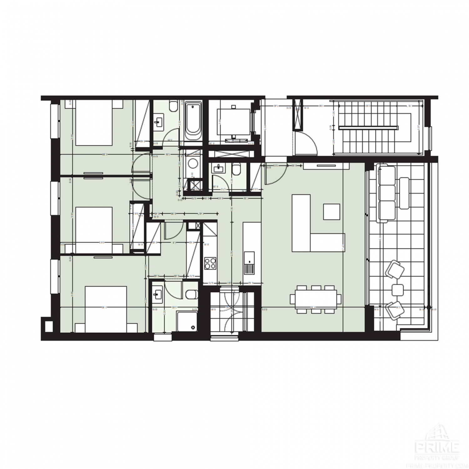 3 dormitorios Apartamento en Nicosia, Chipre No. 29508