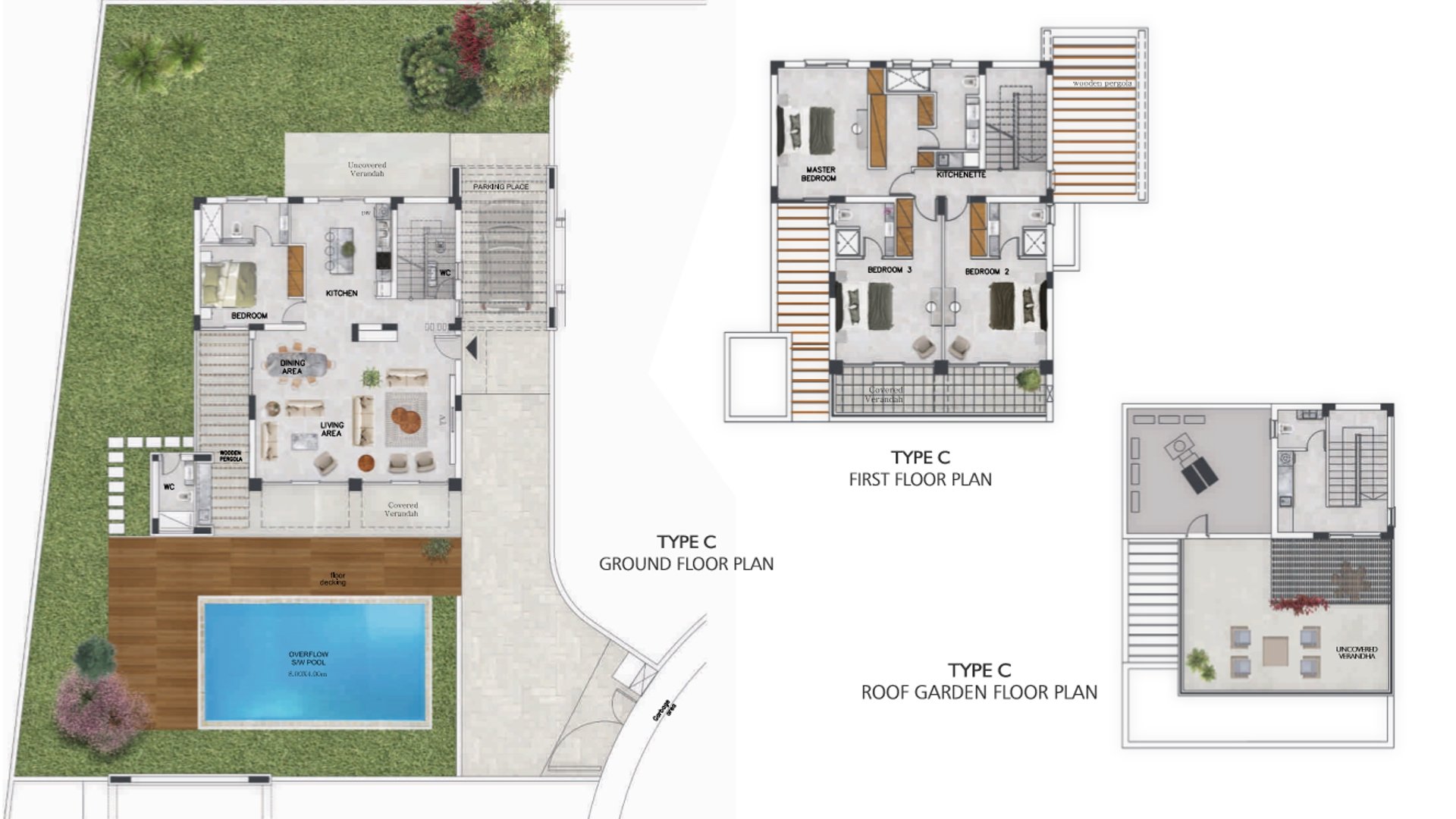 4 chambres Villa à Geroskípou, Paphos, Chypre No. 31754