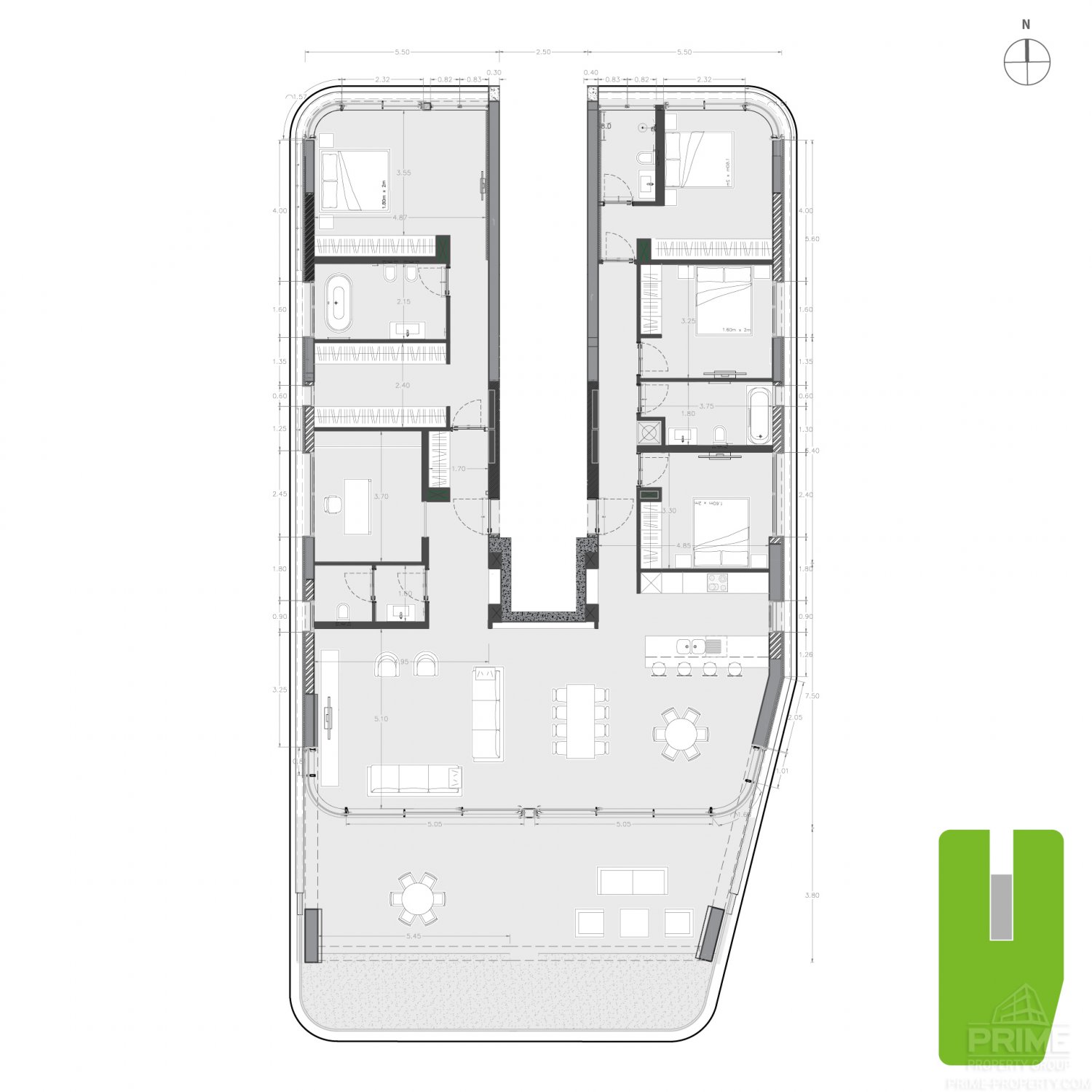 4 chambres Appartement à Limassol, Chypre No. 26531