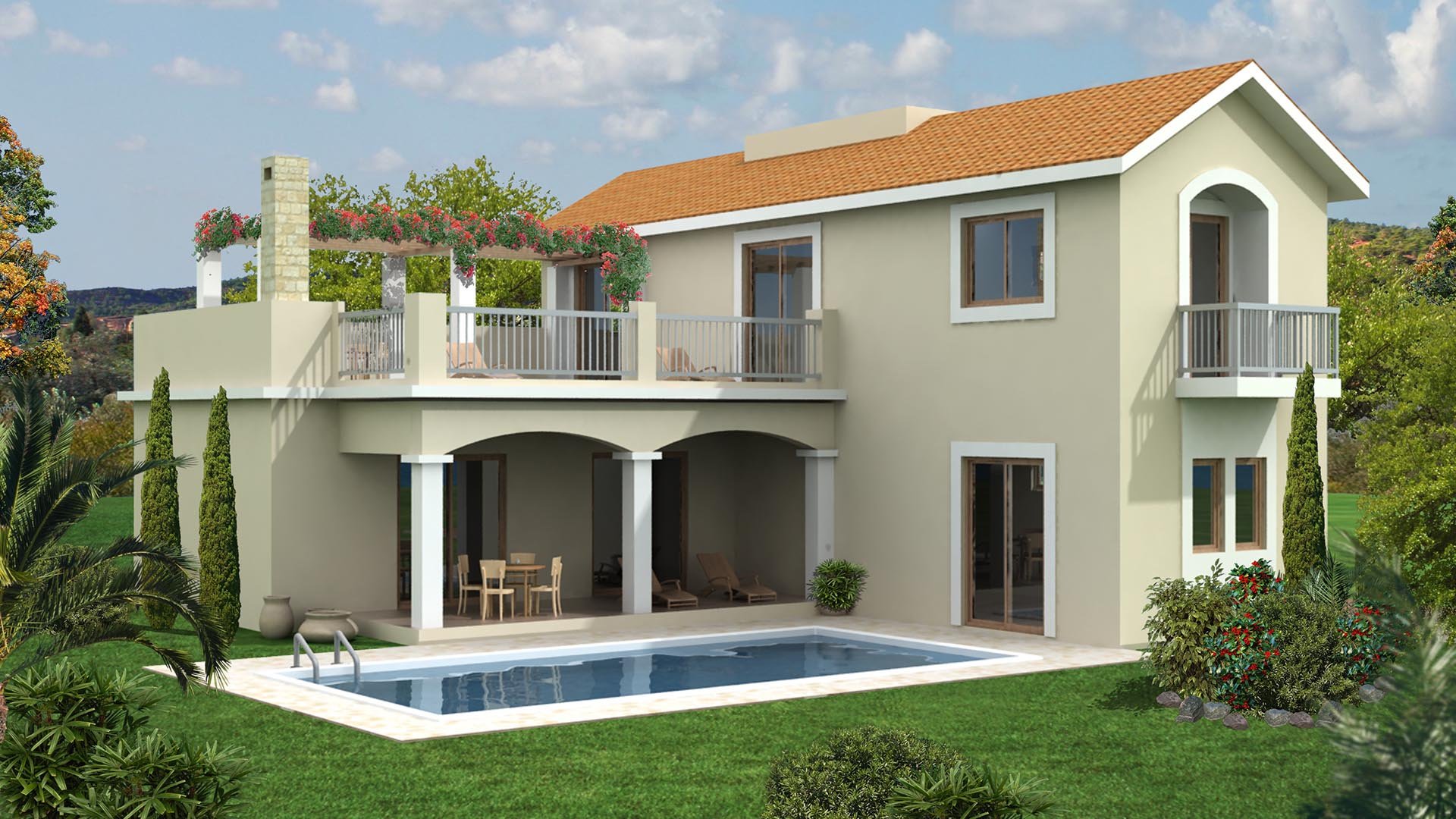 3 chambres Villa à Monagroulli Hills Monagroulli, Limassol, Chypre No. 4481