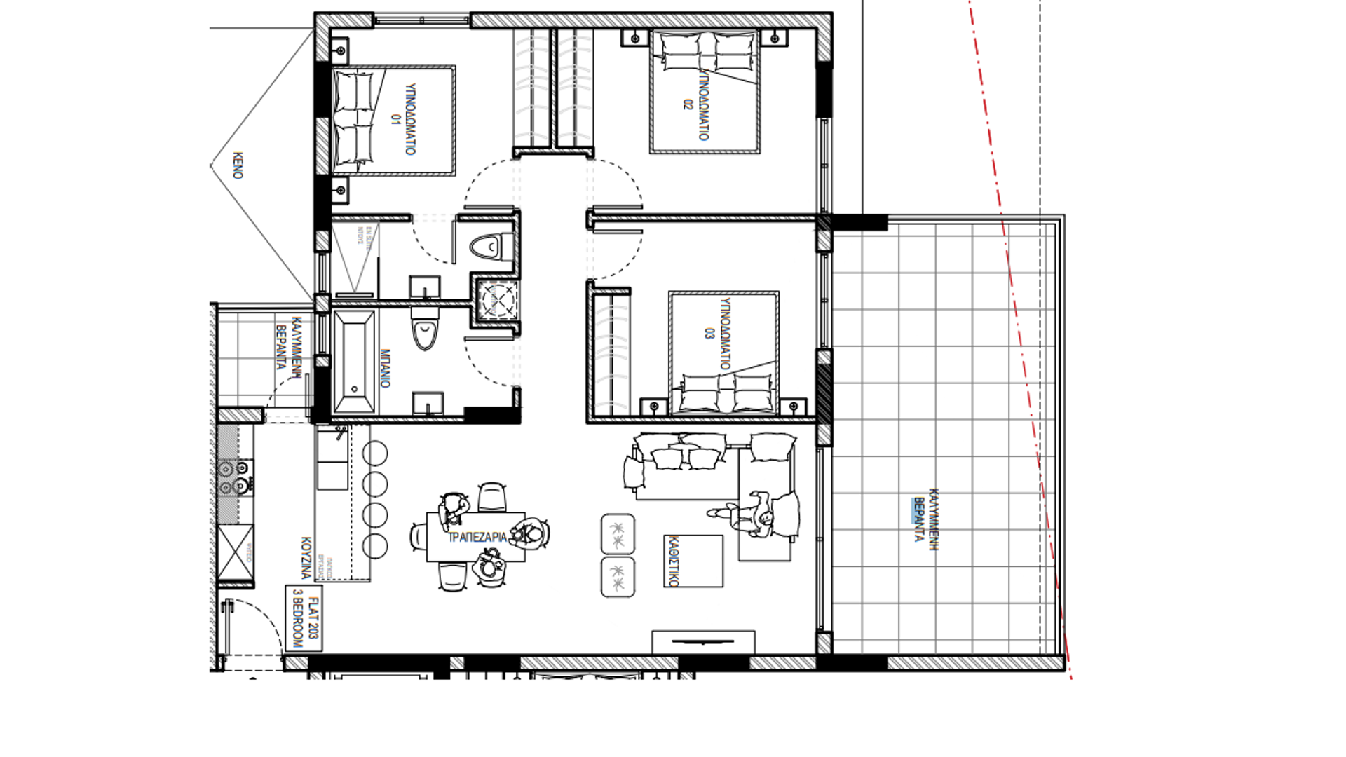 3 chambres Appartement à Aradippou, Larnaka, Chypre No. 27013