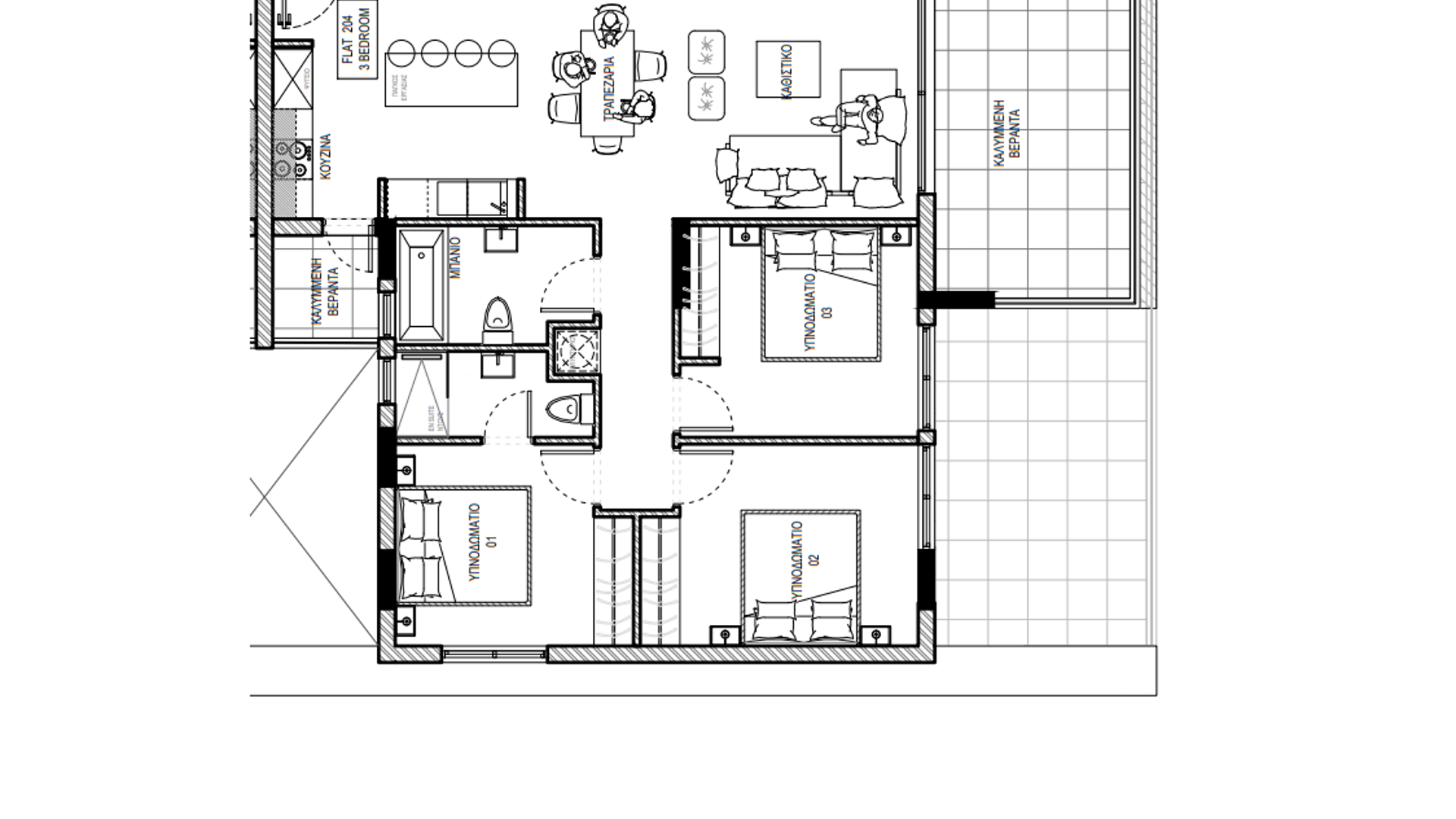 3 chambres Appartement à Aradippou, Larnaka, Chypre No. 27014