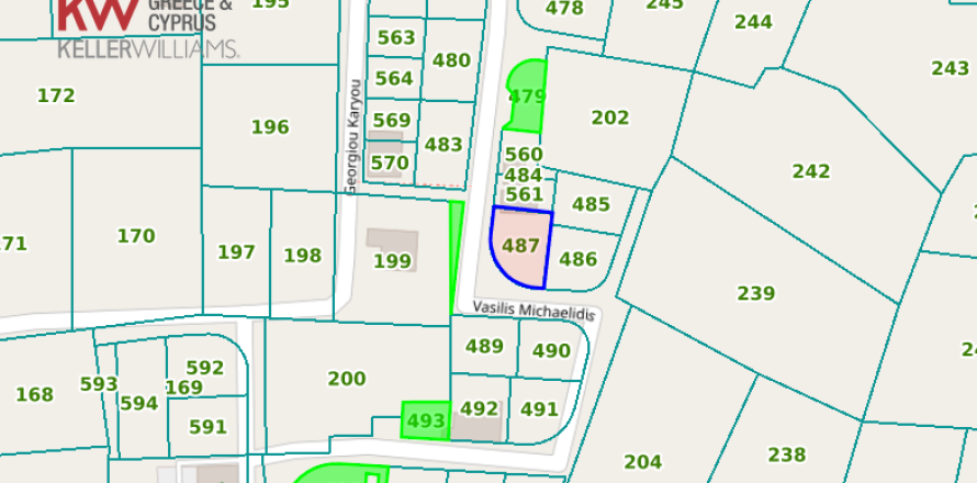 529m2 Terreno en Agioi Trimithias, Nicosia,  No. 56806