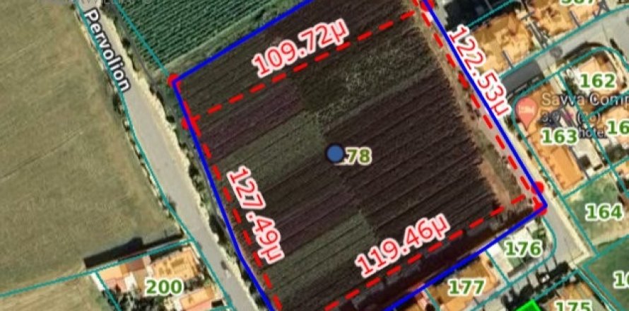 14371m2 Land in Pervolia, Larnaka,  No. 40089