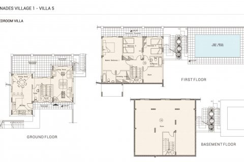 Villa floor plan «3BR-5», 3 bedrooms in Agnades Village