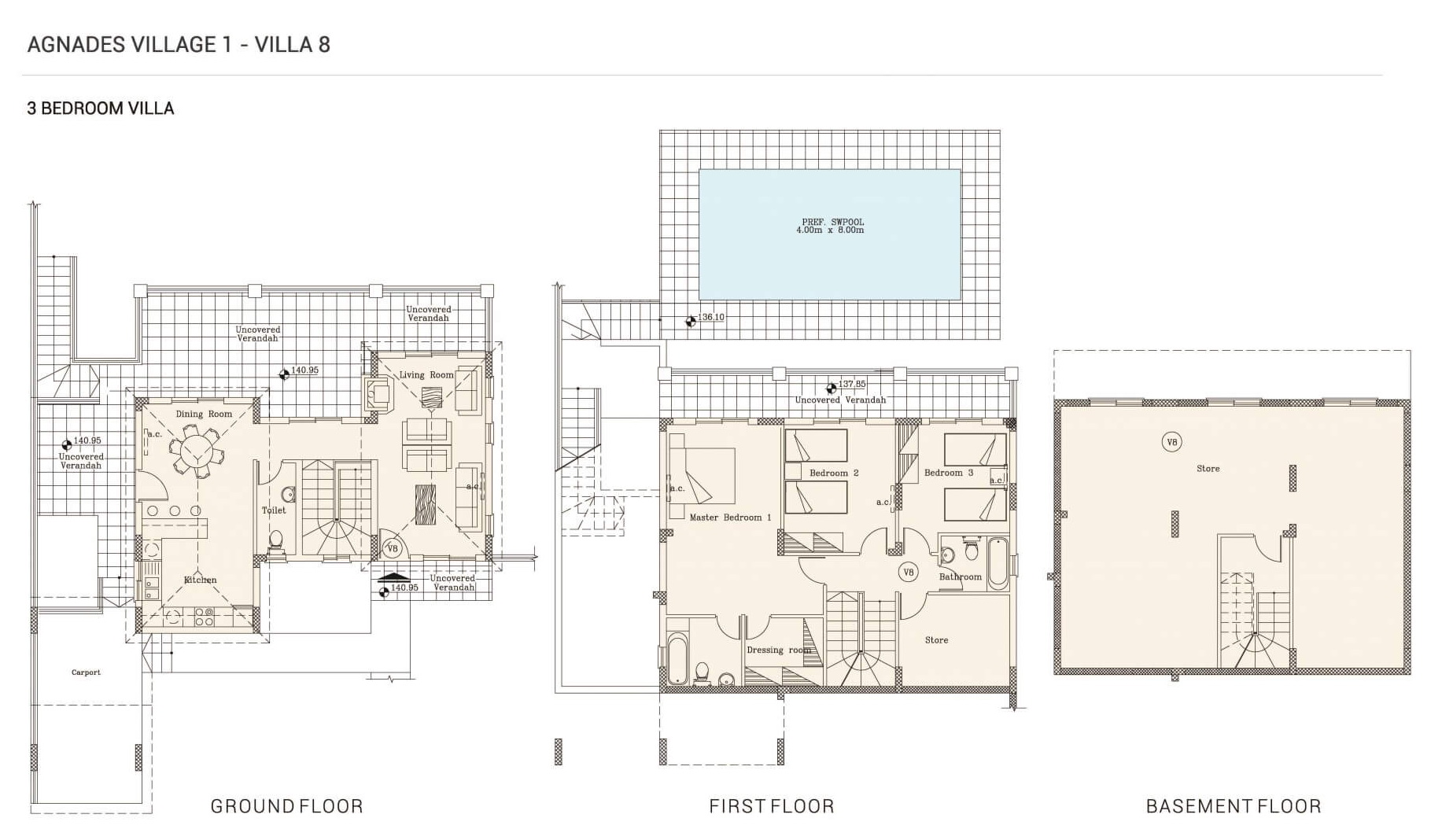 3 dormitorios Villa en Agnades Village Polis, Paphos, Chipre No. 9052
