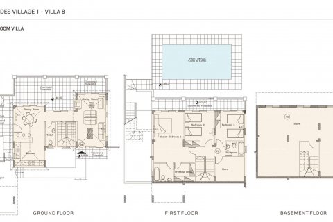 Villa floor plan «3BR-8», 3 bedrooms in Agnades Village