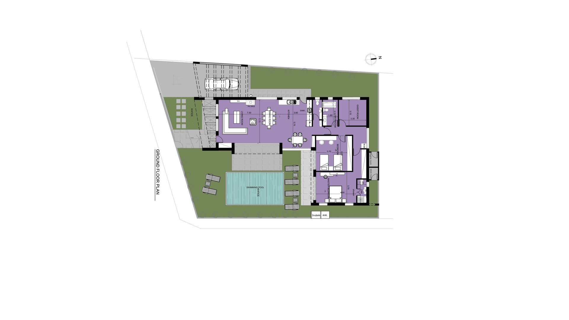 3 chambres Bungalow à Larnaca, Larnaka, Chypre No. 28874