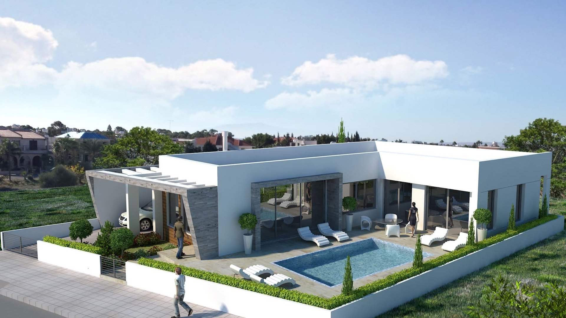 3 chambres Bungalow à Larnaca, Larnaka, Chypre No. 28874