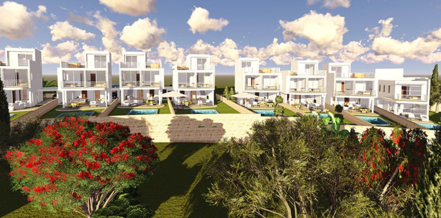 Вилла с 4 комнатами в Пафос,  № 38029