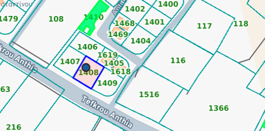 Земельный участок 526м2 в Цери, Никосия, № 56732
