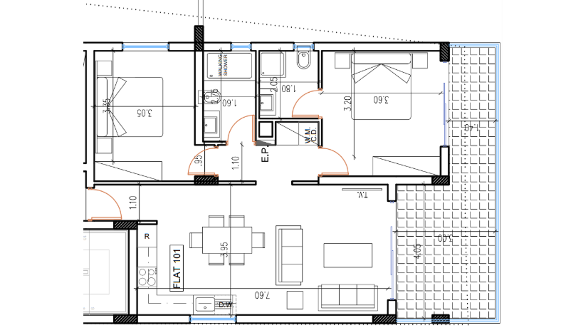 2 chambres Appartement à Aradippou, Larnaka, Chypre No. 26869