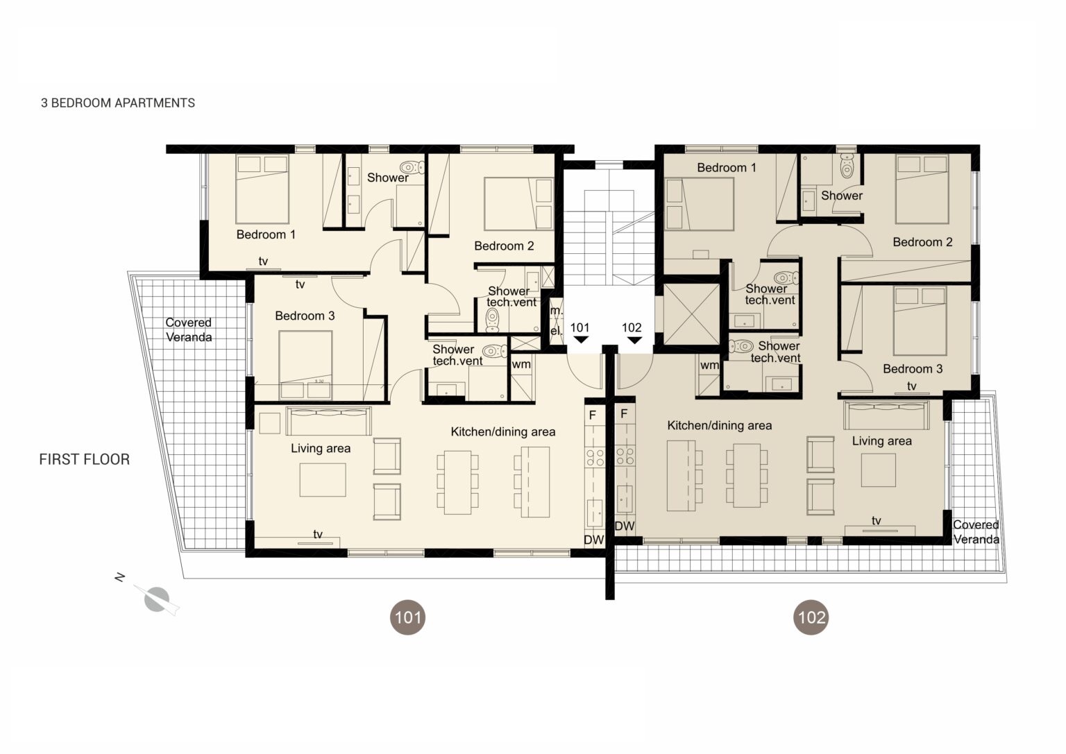 3 bedrooms Apartment in Paphos, Cyprus No. 35946
