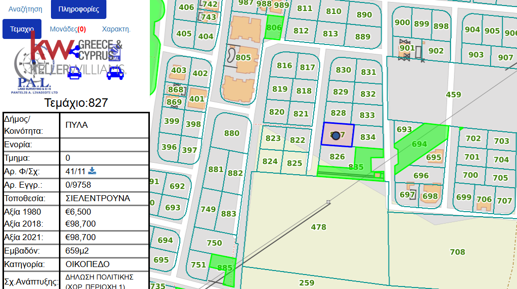 659m2 Terrain à Pyla, Larnaka, Chypre No. 52145