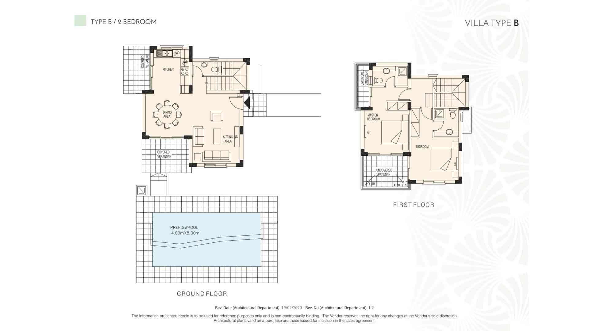 2 bedrooms Villa in PREMIER RESIDENCES Kouklia, Paphos, Cyprus No. 5466