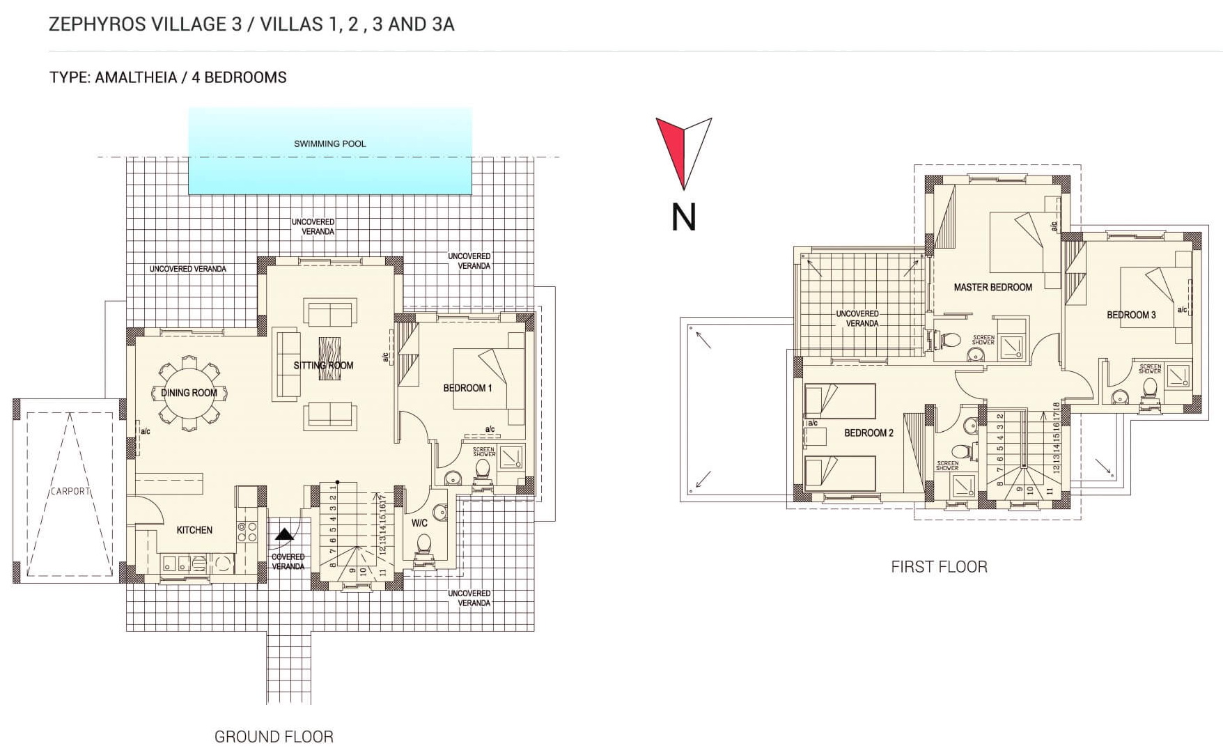 4 bedrooms Villa in Zephyros Village 3 Mandria, Paphos, Cyprus No. 9116