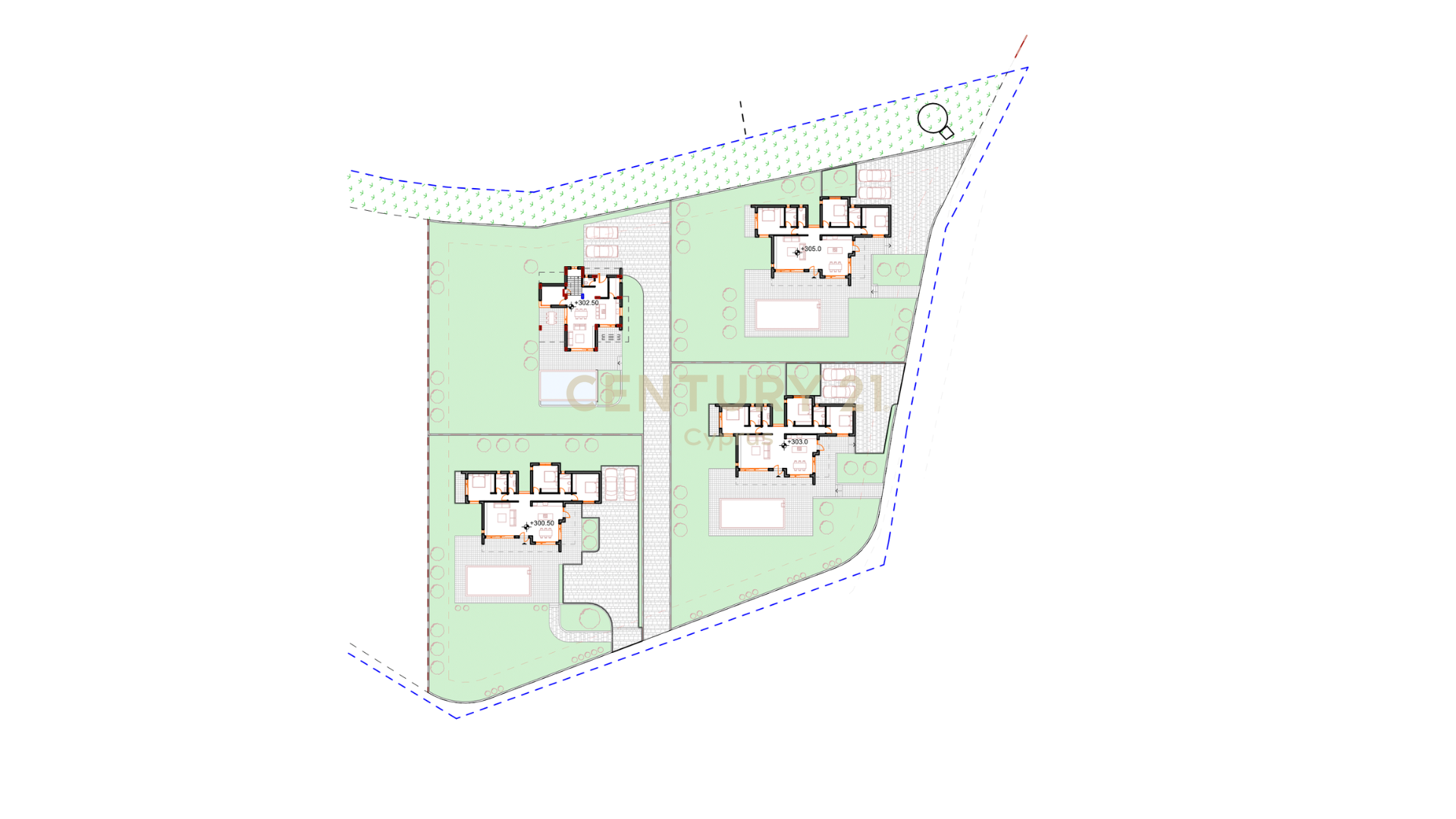 Бунгало с 3 спальнями в Тала, Пафос, Кипр № 56302