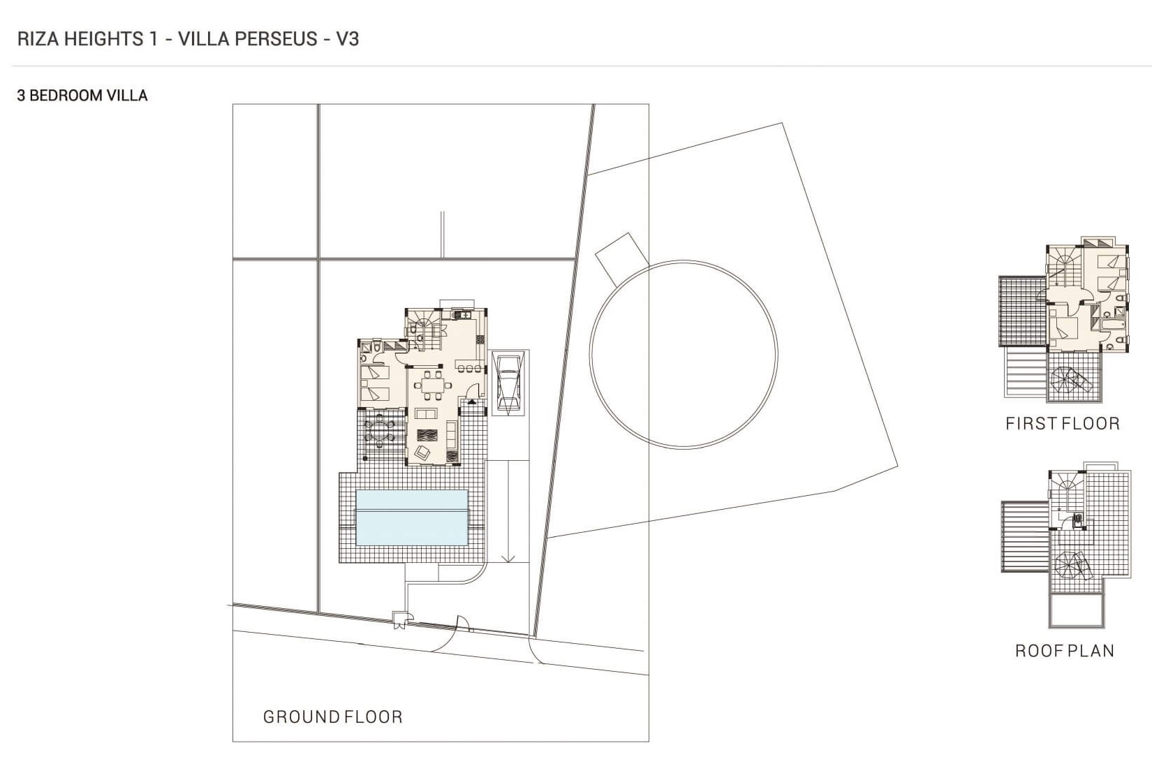 Вилла с 3 спальнями в Riza Heights 1, Пейя, Пафос, Кипр № 5475