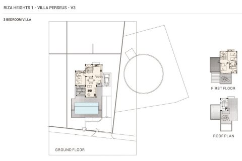 Villa floor plan, 3 bedrooms in Riza Heights 1 No. 5472