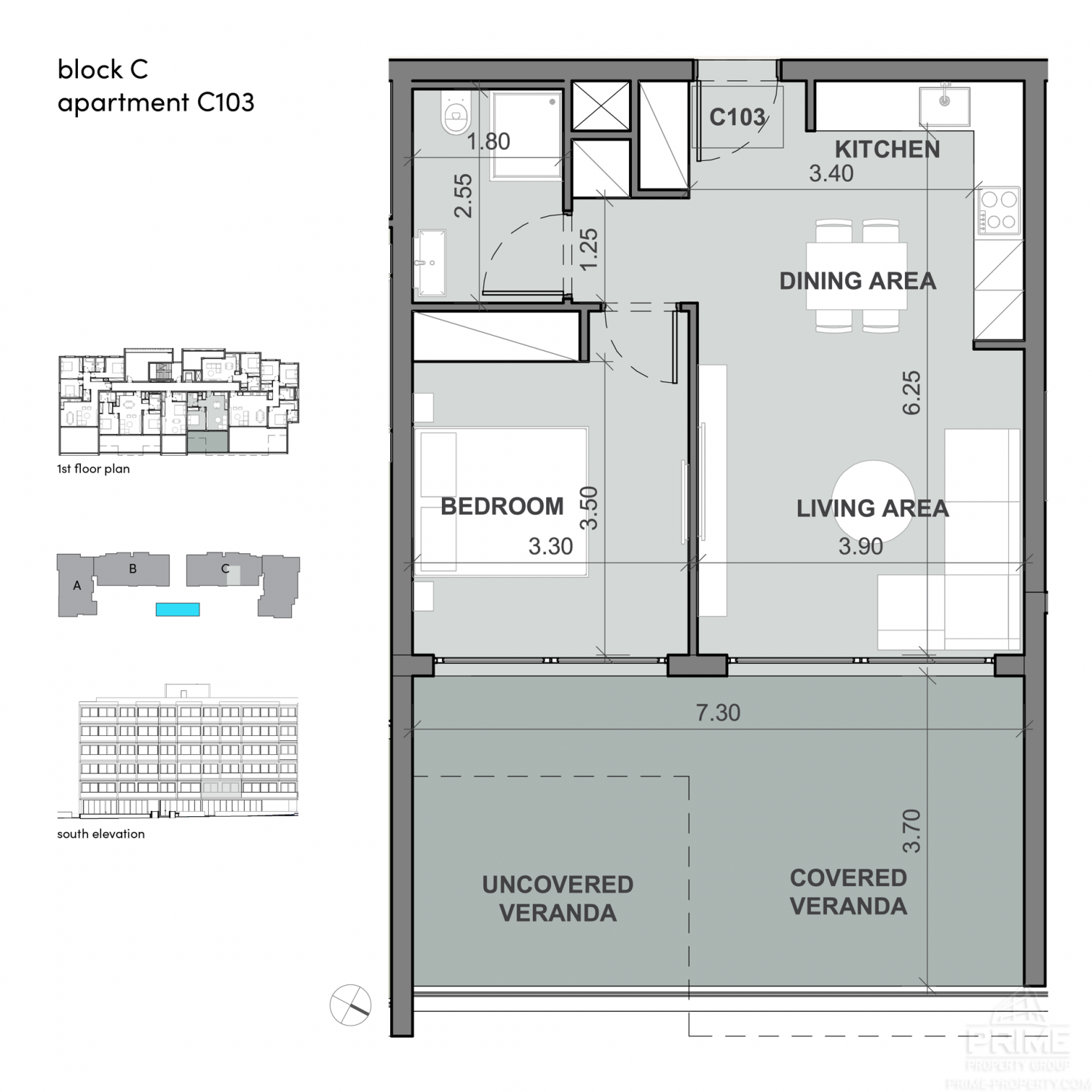 1 chambre Appartement à Limassol, Chypre No. 26894