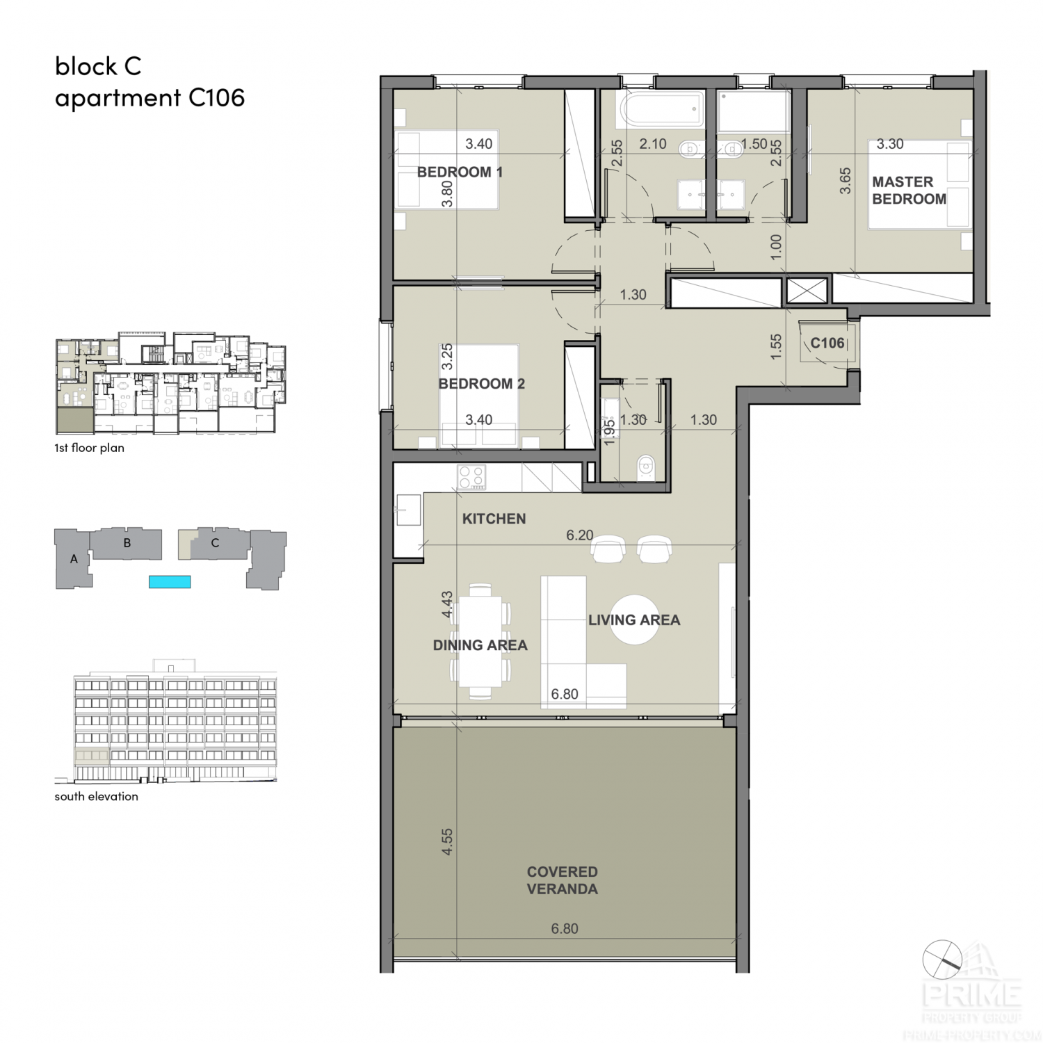 3 chambres Appartement à Limassol, Chypre No. 26896