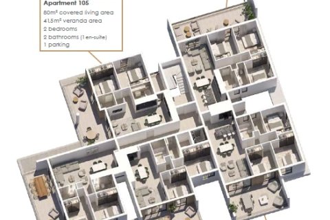 2 dormitorios Apartamento en Larnaka,  No. 50314 18