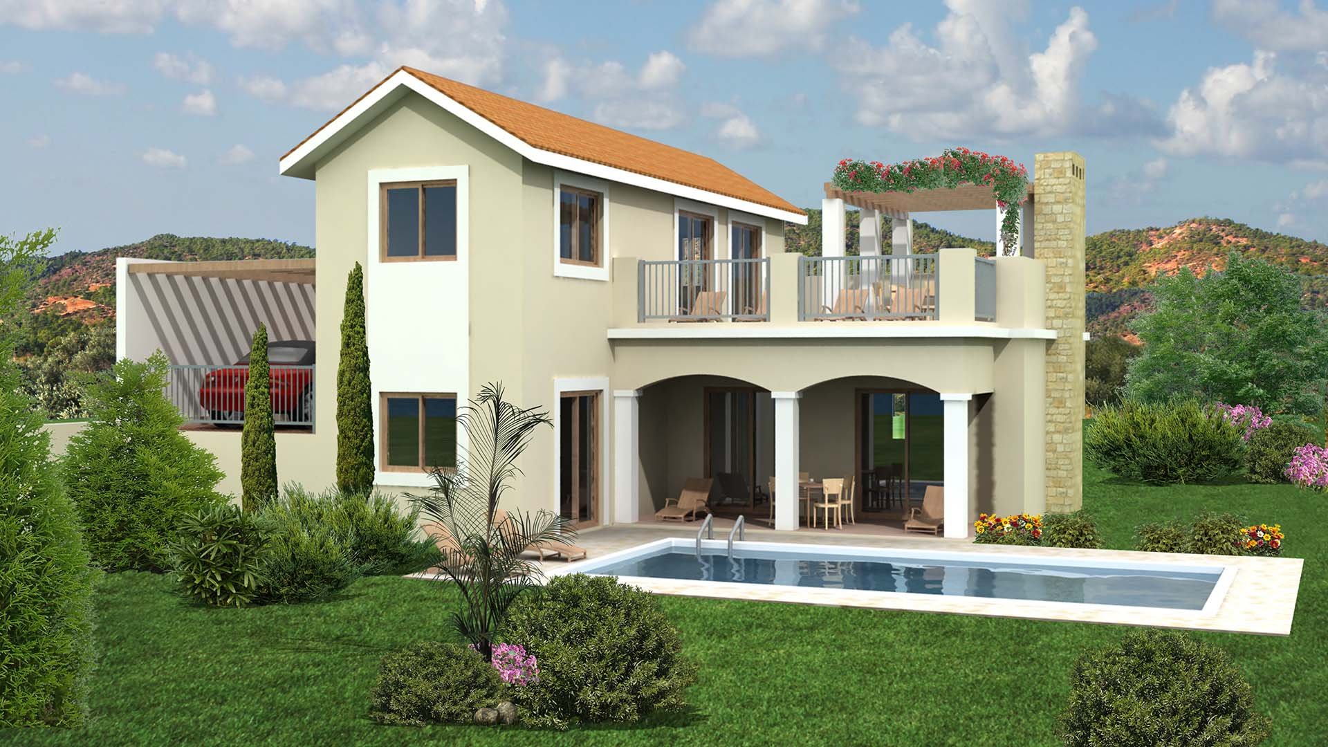 3 chambres Villa à Monagroulli Hills Monagroulli, Limassol, Chypre No. 4481