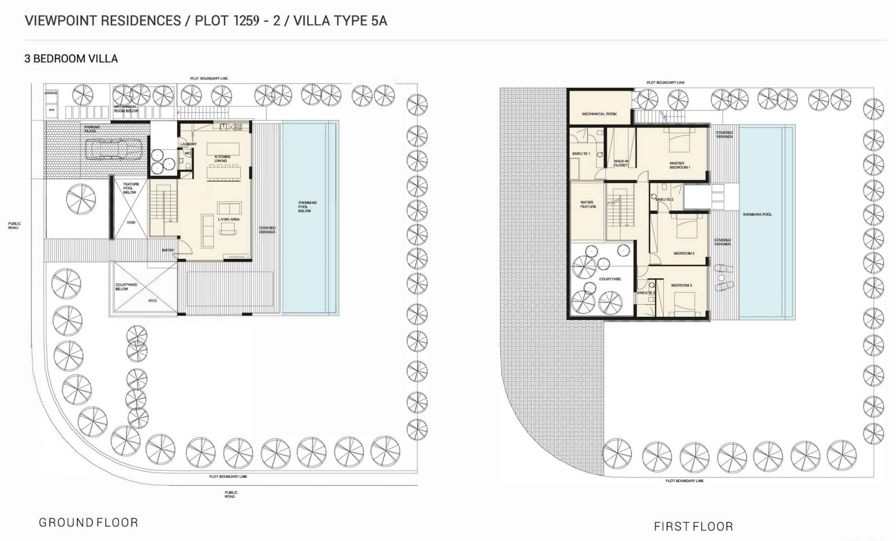 3 dormitorios Villa en Viewpoint Hills Pegeia, Paphos, Chipre No. 9213