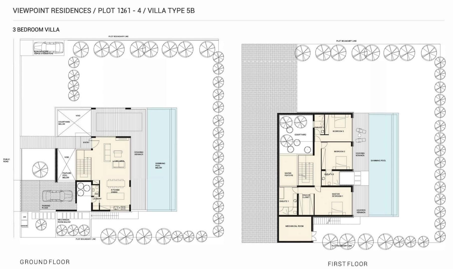 3 dormitorios Villa en Viewpoint Hills Pegeia, Paphos, Chipre No. 9217
