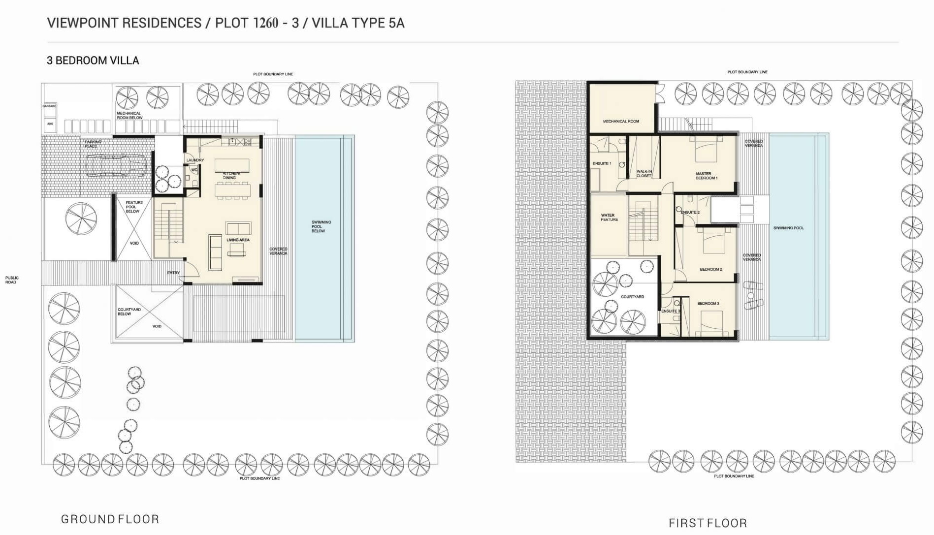 3 dormitorios Villa en Viewpoint Hills Pegeia, Paphos, Chipre No. 9215