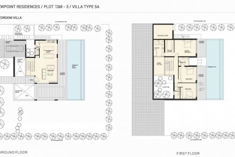 Villa floor plan «3BR-25», 3 bedrooms in Viewpoint Hills