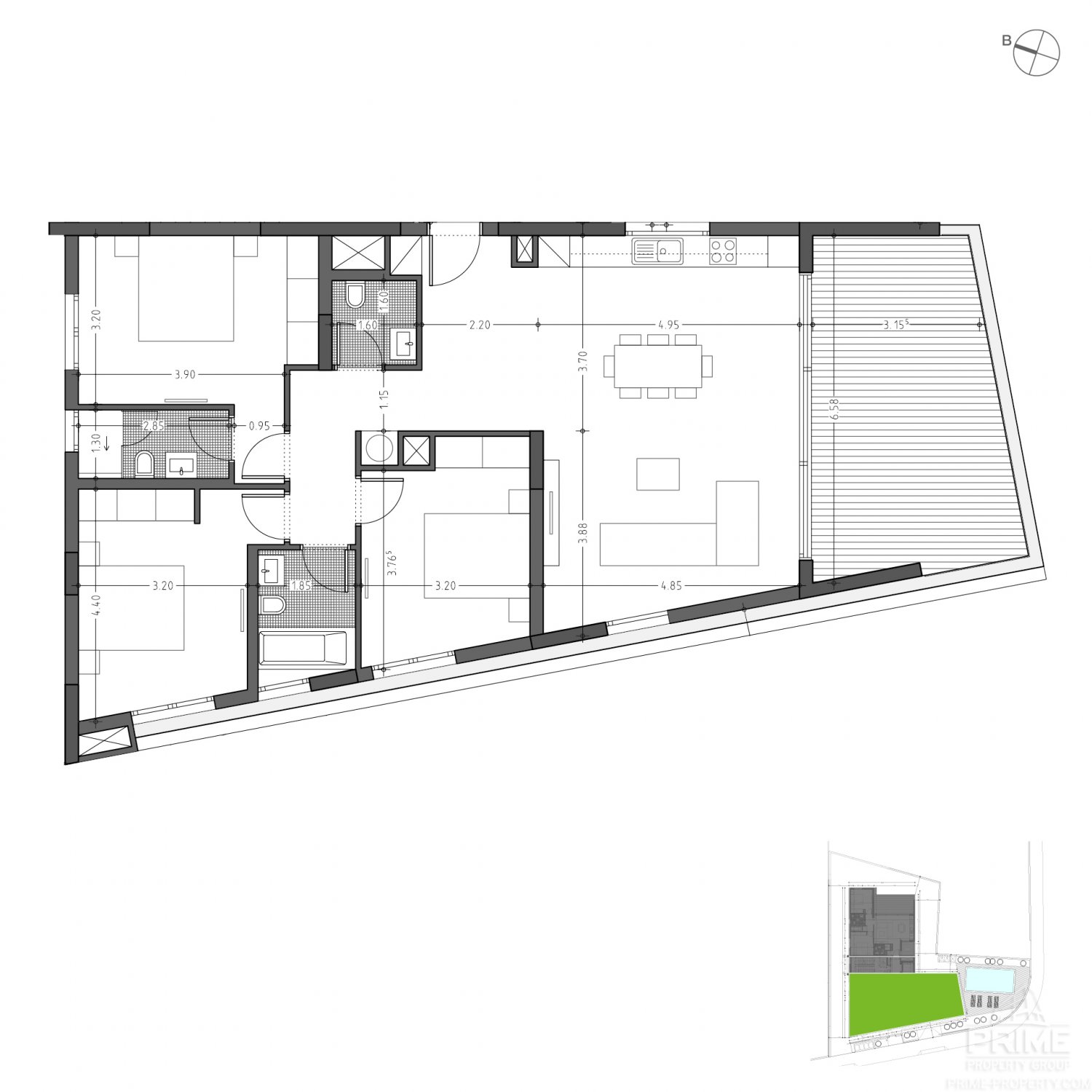 3 bedrooms Apartment in Potamos tis Germasogeias, Germasogeia, Limassol, Cyprus No. 4547