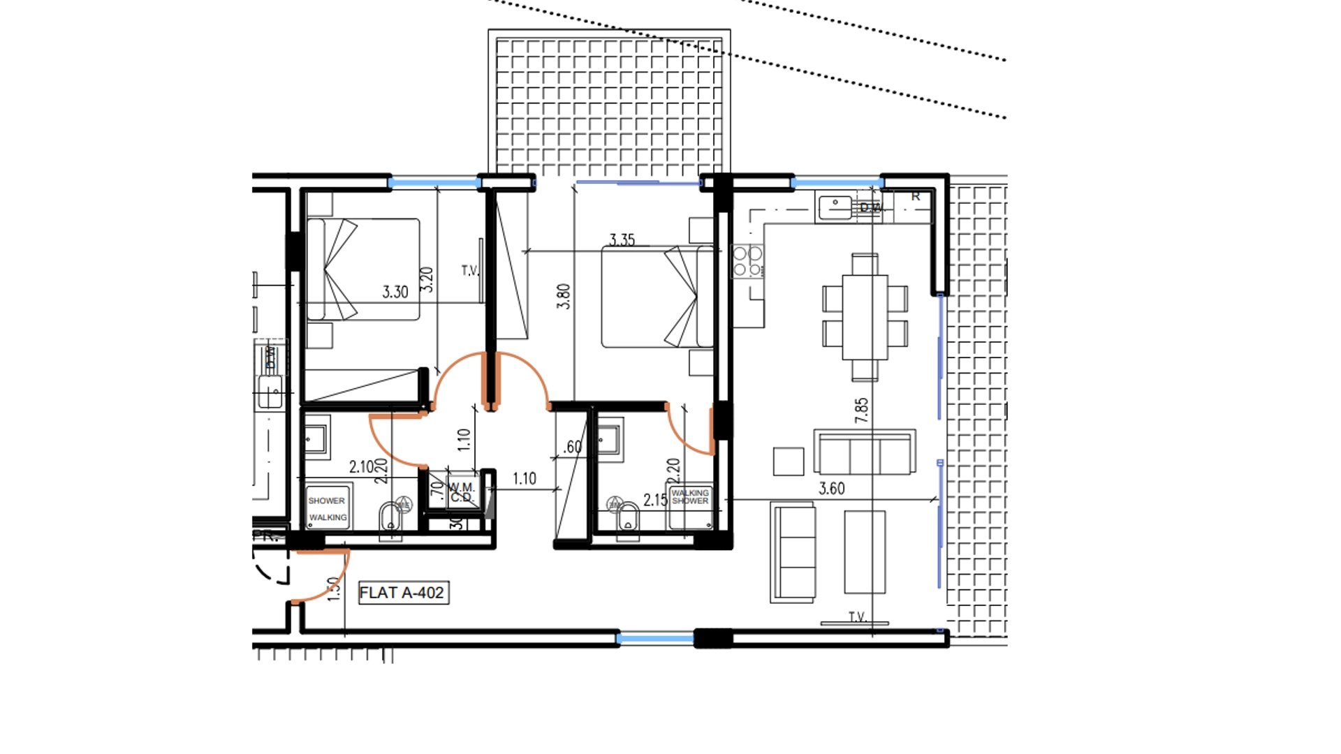 2 chambres Appartement à Larnaca, Larnaka, Chypre No. 26757