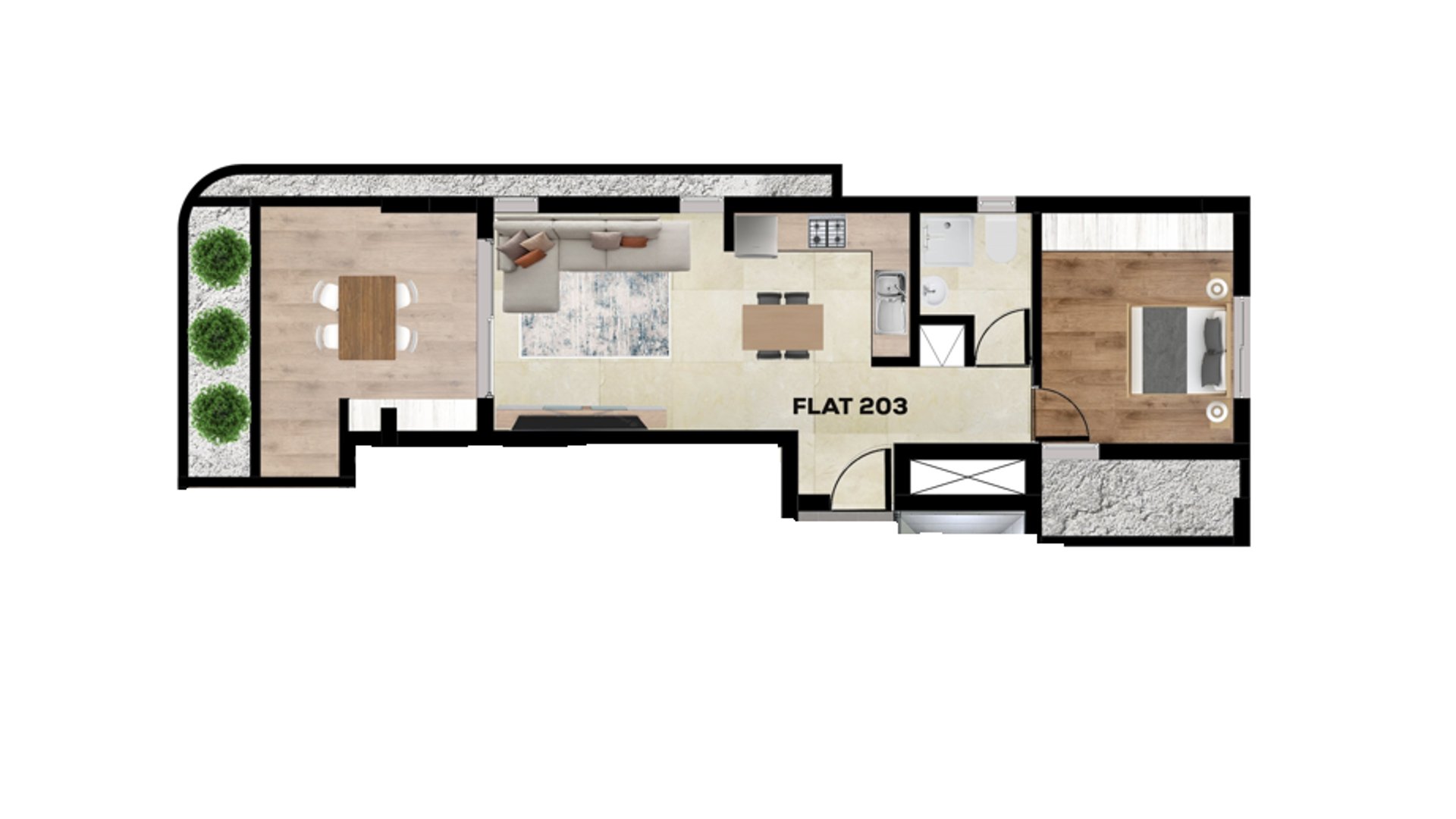 1 chambre Appartement à Larnaca, Larnaka, Chypre No. 26755