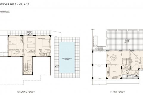 Villa floor plan «3BR-14», 3 bedrooms in Agnades Village
