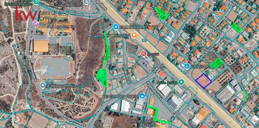 1540m2 Land in Larnaka, No. 39976