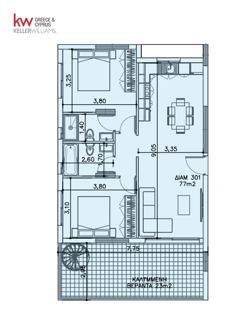 2 dormitorios Apartamento en Agios Mamas, Limassol, Chipre No. 50534