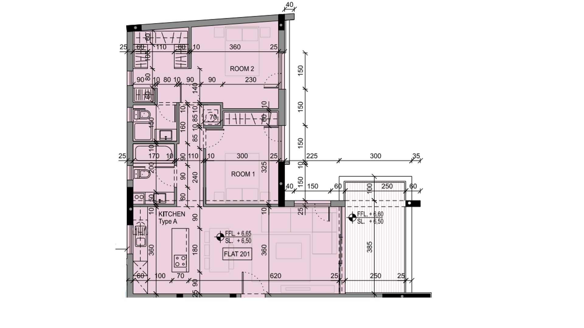 2 chambres Appartement à Larnaca, Larnaka, Chypre No. 26379