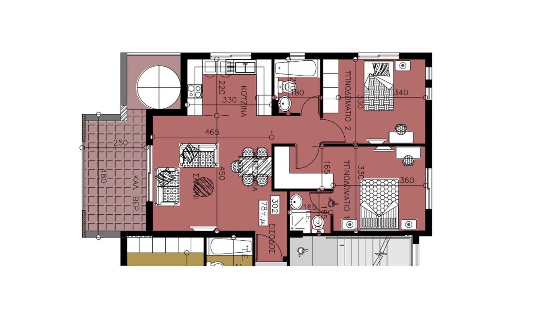 2 bedrooms Penthouse in Larnaca, Larnaka, Cyprus No. 26650