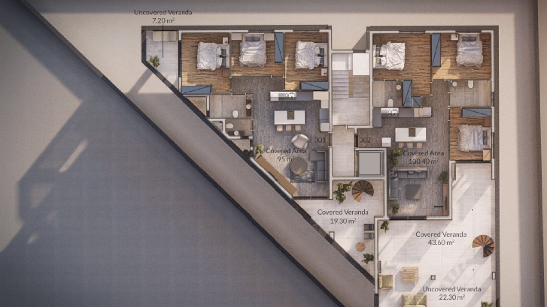 3 bedrooms Penthouse in Kato Polemidia, Limassol, Cyprus No. 26648