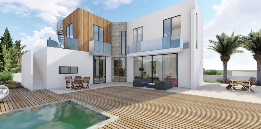 Вилла с 4 спальнями в Пейя, Пафос,  № 45079