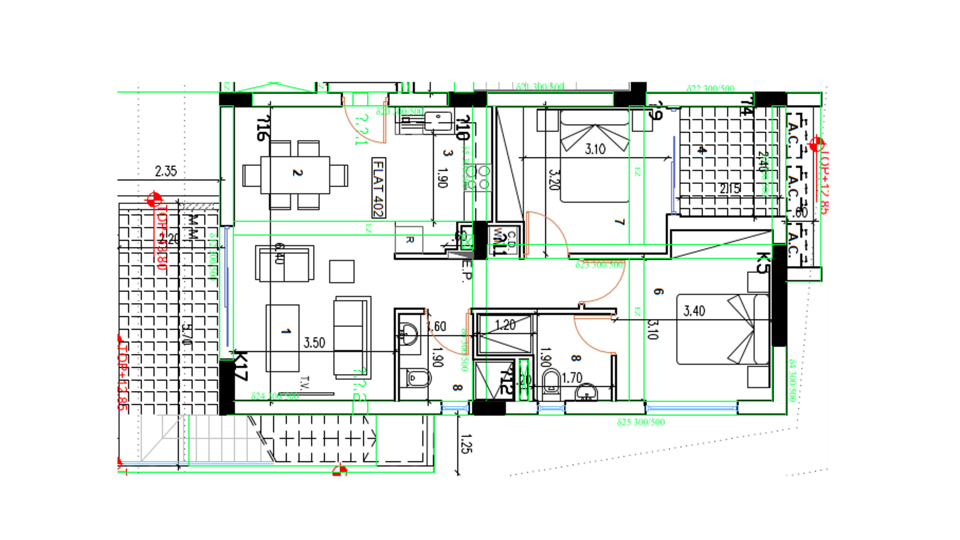 2 bedrooms Penthouse in Larnaca, Larnaka, Cyprus No. 26505