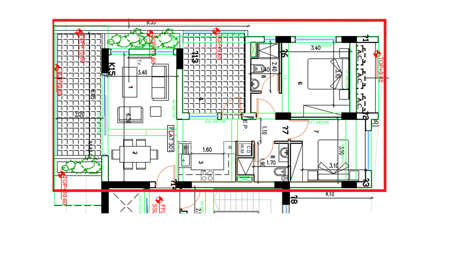 2 chambres Appartement à Larnaca, Larnaka, Chypre No. 26506