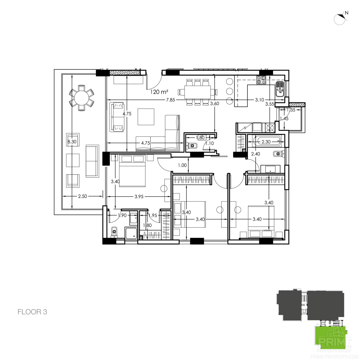 3 bedrooms Apartment in Papas, Limassol, Cyprus No. 31750